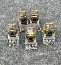 Lot of 5 - Potter &amp; Brumfield KRPA-11DN-24  24VDC 8 pin Relay with Base ... - $34.64