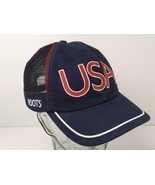 Roots Team USA Olympic Hat 2004 Olympics Athens Embroidered Adjustable Excellent - $24.70