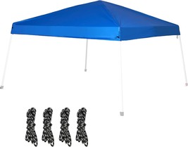 8X8 Canopy Replacement Top, Pop Up Canopy Tent Top For Slant Leg, Outdoor, Blue - £33.57 GBP