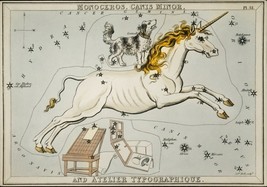 11194.Decoration Poster.Home Wall art.Unicorn.Horoscope Astrology chart.Zodiac - £12.94 GBP+