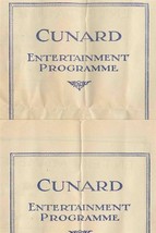 2 Cunard Line Programs &amp; Raymond &amp; Whitcomb Itinerary RMS Scythia 1929  - £14.19 GBP