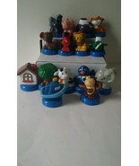 Vintage Fisher Price assorted Figures animals tree house assorted big lo... - $14.85