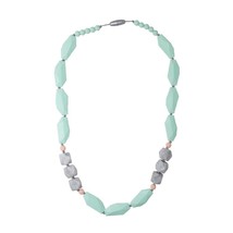 NIBLING Baby Brighton Teething Necklace Mint &amp; Marble Grey - £27.19 GBP