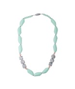 NIBLING Baby Brighton Teething Necklace Mint &amp; Marble Grey - £26.75 GBP