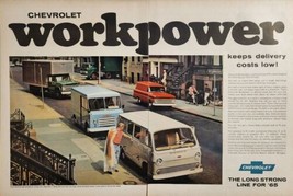 1965 Print Ad Chevrolet Trucks Chevy Van,Step-Van,Series 80 Diesel Tractor - £15.46 GBP