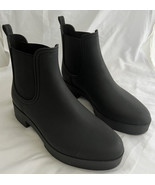 Jeffrey Campbell Black Waterproof Chelsea Rain Boots size 9 - £26.21 GBP