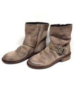 MIZ MOOZ   NUBUCK LEATHER  BOOTS  SIDE ZIPPER  TAUPE  37EU / 7US NEW # Z-27 - €52,03 EUR