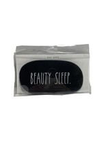 RAE DUNN Black Sleep Mask “Beauty Sleep” 100% Cotton  New - $9.89