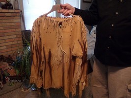 Alabama Coushatta Handmade Fringed Buckskin Outfit By Windago - £472.32 GBP