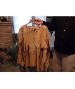 ALABAMA COUSHATTA  HANDMADE FRINGED BUCKSKIN OUTFIT BY WINDAGO - $589.05