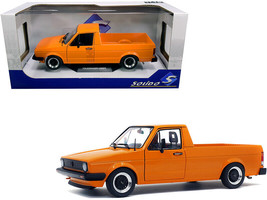 1982 Volkswagen Caddy MKI Pickup Truck Custom Orange 1/18 Diecast Car Solido - £57.70 GBP