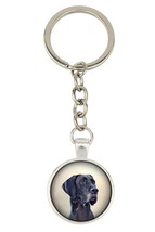 Great Dane. Keyring, keychain for dog lovers. Photo jewellery. Men&#39;s jewellery.  - £12.98 GBP