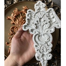 Baroque Curlicues Scroll Lace Relief Flower Mold Filigree Silicone Mold ... - $13.85