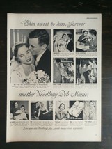 Vintage 1949 Woodbury Facial Soap Wedding Full Page Original Ad 1221 - $6.64
