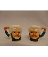 VINTAGE Salt and Pepper Shaker Set, Old Women Heads Faces - $11.88