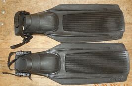 U.S. US Divers Aqua Lung Blades Black DIVING FINS FLIPPERS SIZE Large Ad... - $29.65