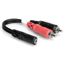 Hosa - YMR-197 - Stereo Mini 3.5mm Female to 2 RCA Male Y-Cable - 6 In. - £7.92 GBP