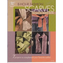 Thread Crochet Patterns, 8 Hour Fashion Scarves by Mickie Akins 2007, An... - $12.60