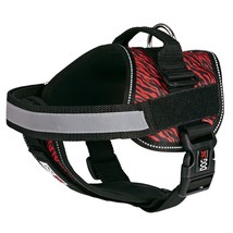 Multi Purpose Dog Harness Zebra Black/Red L 28&quot;-38&quot; - $49.18