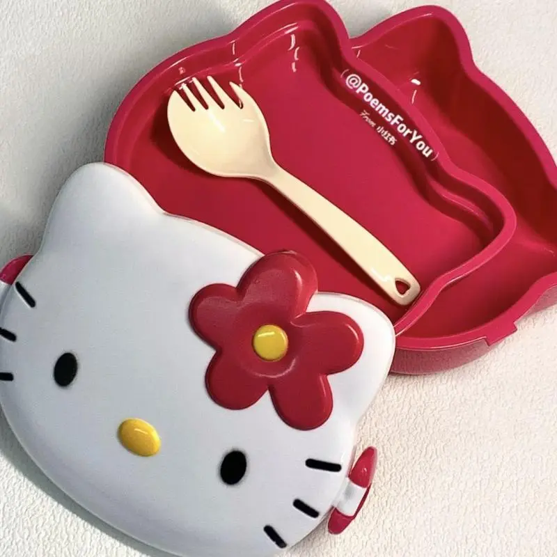 Sanrio Bento Box Hello Kitty Portable Lunch Box Child Student Outdoor Camping - £12.20 GBP