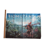 Opened Biomutant Cloth Fabric Art Poster from Collector&#39;s Edition 2020 ~... - $178.23 MXN