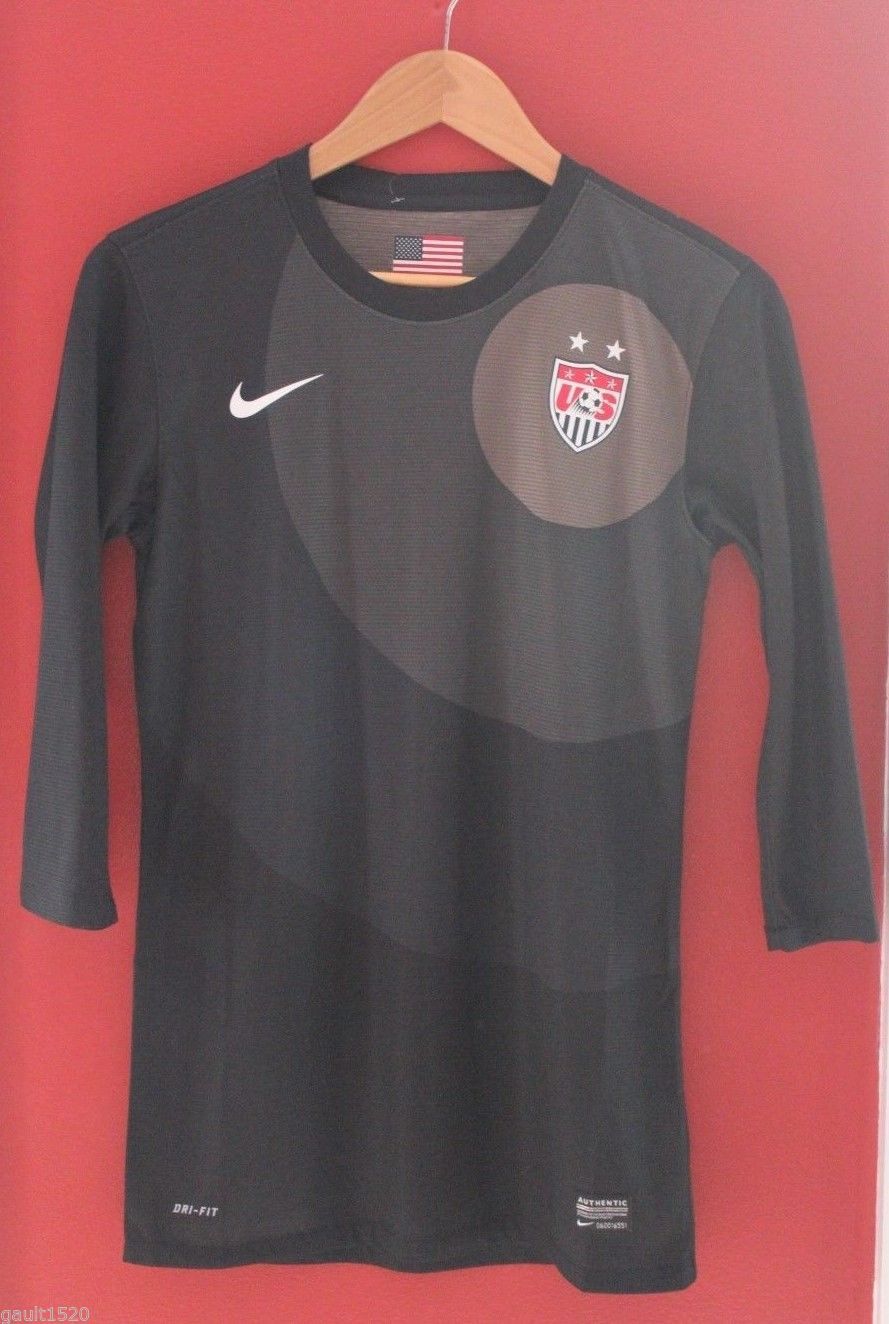 NWT NIKE Women's US Soccer Football Dri-Fit Black Training Signature Top XL $85 - $29.40