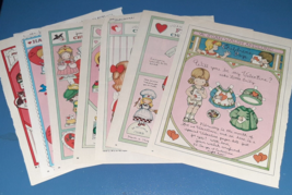 Joan Walsh Anglund Magazine Childrens Page Lot Valentines Day Paper Dolls x8 - £15.48 GBP