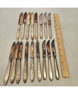 Lot 17 Vtg Silverplate Fruit/Cheese Knives Rogers Bros Meriden Cutlery R... - £24.96 GBP