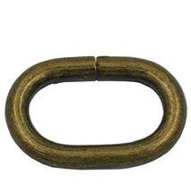 Bluemoona 50 Pcs - 16mm 5/8&quot; Metal Loop Oval Rings Buckle for Webbing, Buckles S - £5.49 GBP