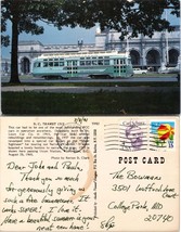Washington DC Transit 1512 &quot;Silver Sightseer&quot; Posted 1991 VTG Postcard - £7.42 GBP