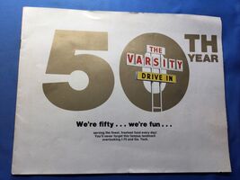 1978 Vintage Booklet Varsity Largest Drive-In Fast Food Americana Icon A... - $24.73