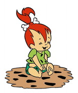 The Flintstones Pebbles &amp; Wilma Flintstone-Rubble Edible Cake Topper, by... - €24,63 EUR