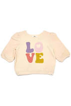 Love Sweatshirt with Puff Sleeves - £33.82 GBP+