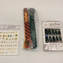 Harry Potter House Of Slytherin False Press-On Nails, 180 Grit Files &amp; Stickers - $22.00