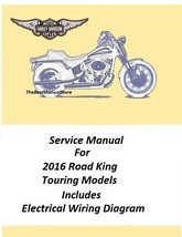 2016 Harley Davidson Road King Touring Models Service Manual - £23.32 GBP