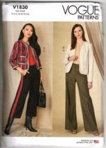 Vogue V1830 Misses 16 to 24 Jacket and Pants Uncut Sewing Pattern - $23.14