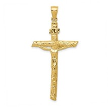 14k Yellow Gold INRI Crucifix Cross Pendant - $1,033.88