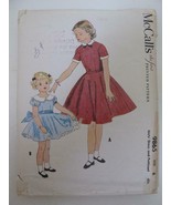 Vintage 1954 Little Girl&#39;s Dress &amp; Petticoat Pattern McCall&#39;s 9865 Size ... - £10.27 GBP