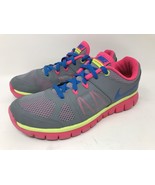 Nike &quot;Flex 2014 Run&quot; Black and Red Running Shoes....5.5Y US - $9.94