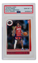 Jalen Green Signed 2021-22 Hoops #218 RC (PSA | Autograph Graded 10) - £158.11 GBP