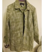 Dialogue Green Lined Women&#39;s Jacket Size 10 - $10.94 CAD