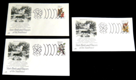 State Birds &amp; Flowers Artcraft Cachet FDC Southeast 1982 Cancels AL MS SC - $4.94