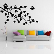 ( 94&#39;&#39; x 63&#39;&#39;) Vinyl Wall Decal Huge Unique Tree with Falling Leafs / Nature Art - £107.66 GBP