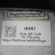 Bugle Boy Company Sweater Mens XXL Gray Black Large Striped Crew Neck Pu... - £23.69 GBP