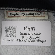 Bugle Boy Company Sweater Mens XXL Gray Black Large Striped Crew Neck Pu... - £23.24 GBP