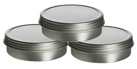 1 oz Tin Screw Top Container with Tight Sealed Screwtop Cover. Use for S... - £6.25 GBP