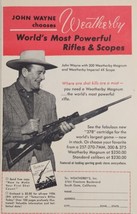 1956 Print Ad Weatherby 300 Magnum Rifles Actor John Wayne South Gate,CA - £11.94 GBP