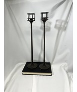 Rare Jens Quistgaard Dansk Iron Tall Candle Holders - Denmark Vintage MCM - £145.47 GBP