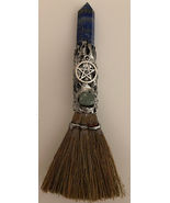 Pentacle Gemstone Besom Broom with Lapis Point! - €21,89 EUR