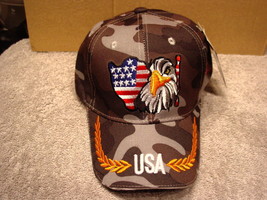 Eagle Usa American Flag #2 Baseball Cap ( Camouflage #2 ) - £9.08 GBP